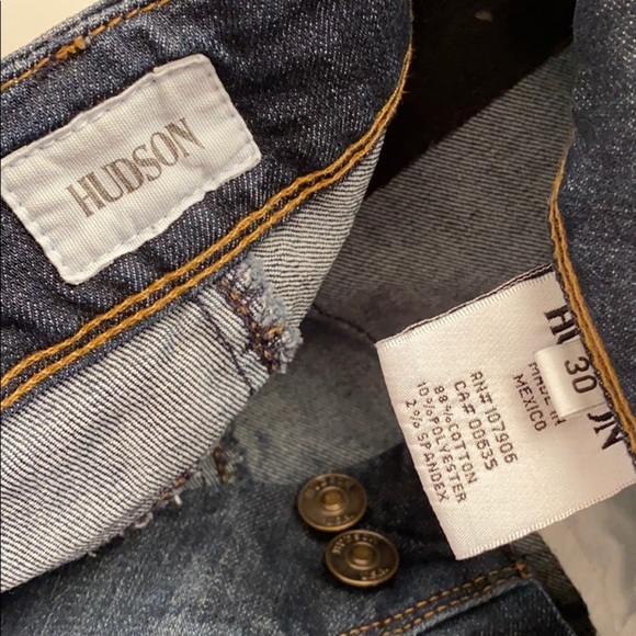 Hudson Collin Flap Skinny blue Jeans 30 - Picture 4 of 9